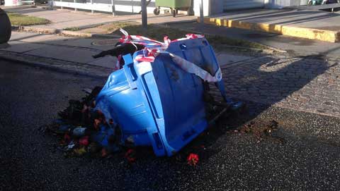 Brand i container bag Fakta i Haslev