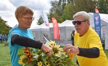 I år fik alle fighterne en blomst i stedet for en ballon